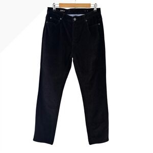 J.McLaughlin Mens Black Corduroy 5-Pocket Straight Leg Pants Size 33X32